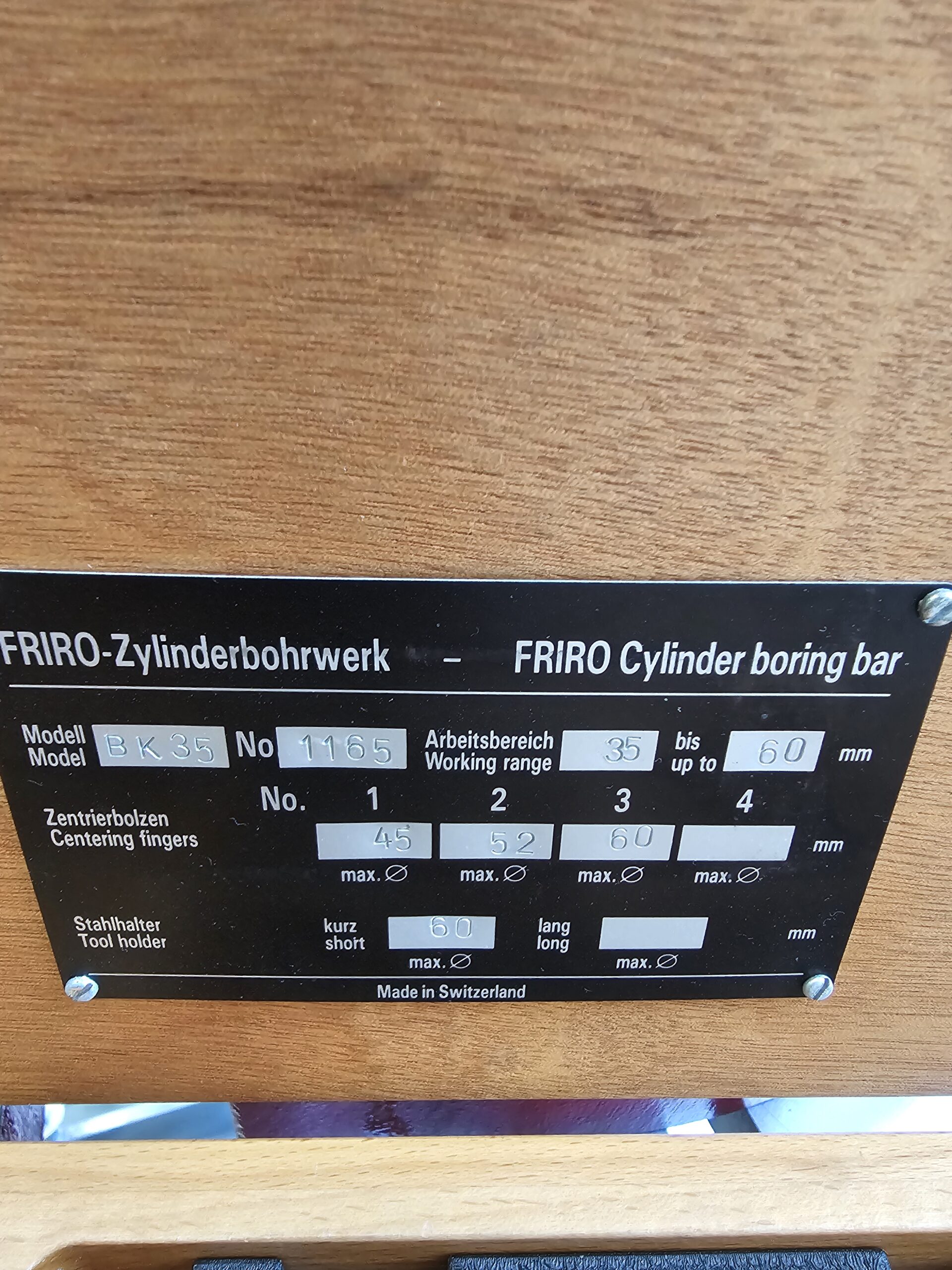 FRIRO Zylinderbohrwerk BH55 - VERKAUFT – Bild 10